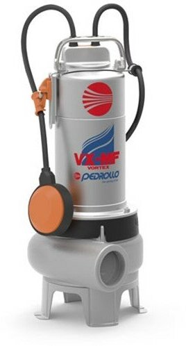Насос фекальный Pedrollo VX 8/35-MF - 0,55 кВт (3x400 В, Qmax 350 л/мин, Hmax 8 м, кабель 10 м)