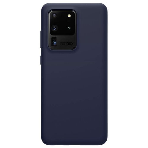 Противоударный силиконовый чехол Nillkin Flex Pure Case для Samsung Galaxy S20 Ultra, синий