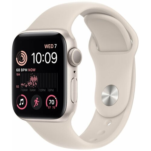 Apple Watch SE 2022 40mm Aluminum Case with Sport Band Starlight Сияющая звезда 3299000₽