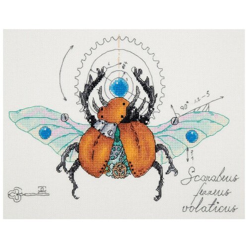 фото Набор для вышивания panna "жук механический", арт. м-1915, 28х22 см