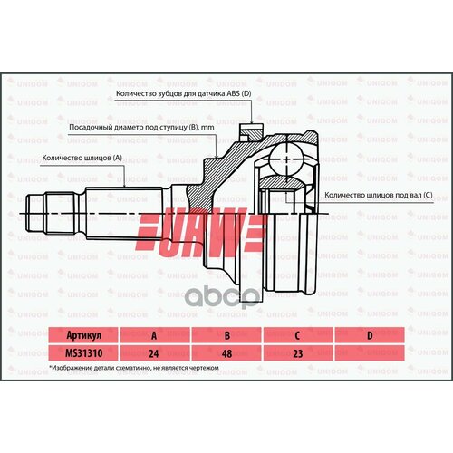 Шрус Привода Urw URW арт. MS31310