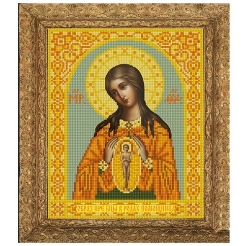 Рисунок на ткани «Конёк» 9232 Богородица Помощница в родах, 20х25 см