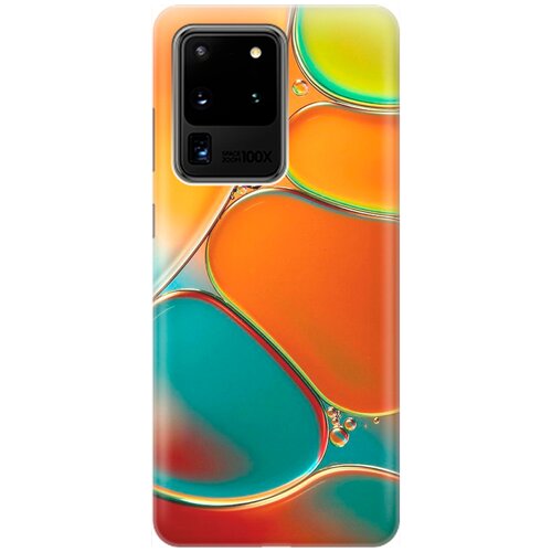 фото Силиконовый чехол на samsung galaxy s20 ultra / самсунг с20 ультра с принтом "разноцветные пузырьки" gosso