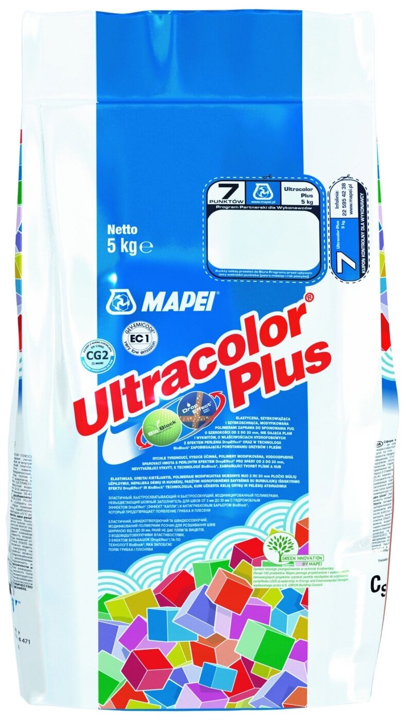 Затирка Mapei Ultracolor Plus №103 белая луна 5 кг - фотография № 11