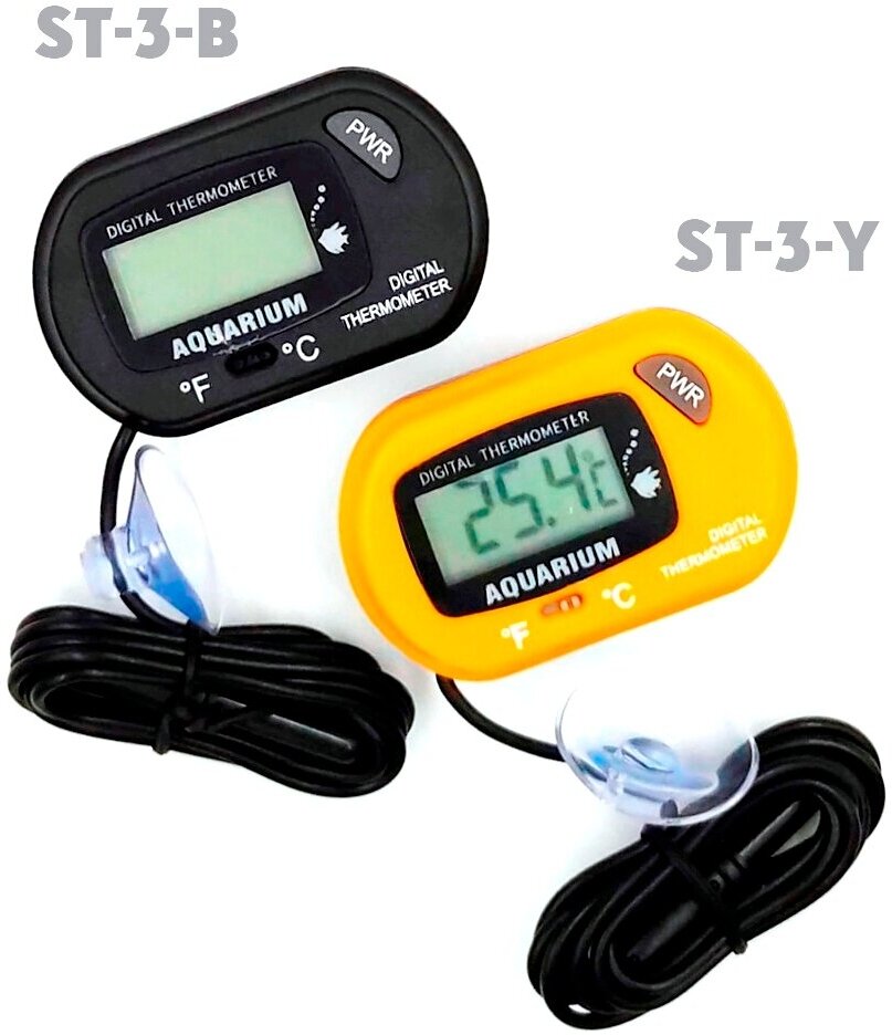 Термометр для аквариума/ термометр цифровой / выносной датчик/ ST-3 цвет желтый - фотография № 6