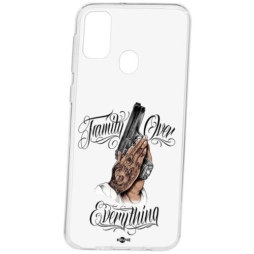 фото Чехол на самсунг м21 silicone kruche print семья превыше кruче