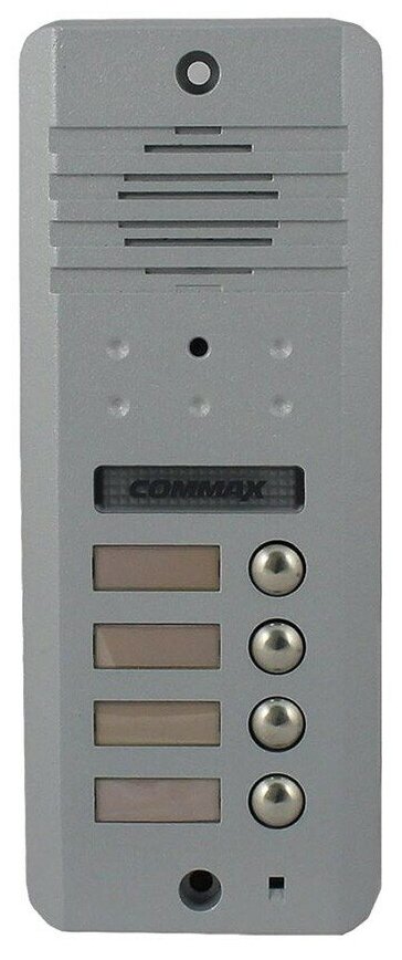 Многоквартирная вызывная видеопанель цветного видеодомофона COMMAX DRC-4DC (Серебро)