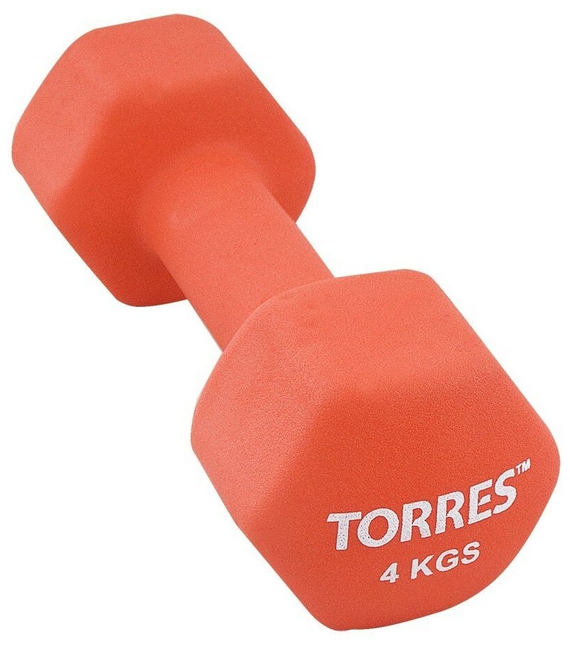Гантель неопреновая Torres 4 кг арт.PL55014