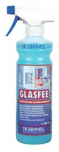 GLASFEE / Гласфи 500 мл Очиститель стекла и пластика со спреем