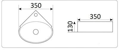 Раковина Ceramalux N 9359