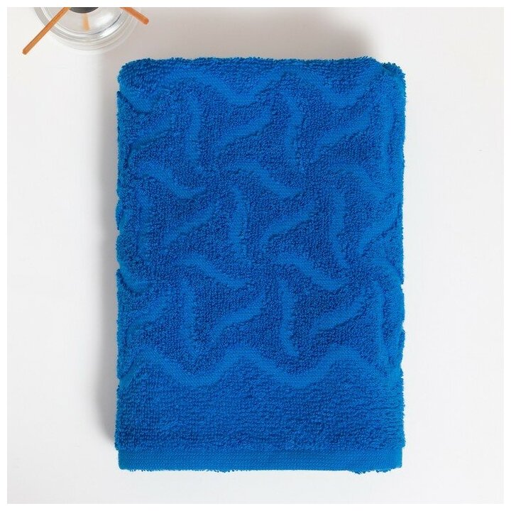 Полотенце махровое "Радуга" цвет синий 50х90 см - фотография № 5