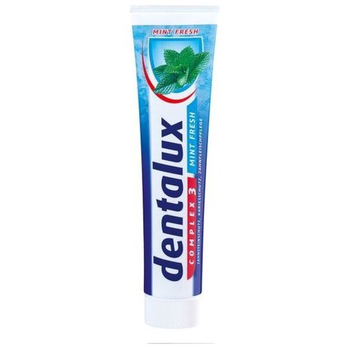 Dentalux Mint Fresh 125 мл зубная паста 3 шт зубная паста dentaglanz fresh breath 100 мл