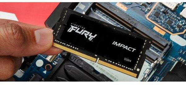 Модуль памяти Kingston Fury Impact DDR4 SO-DIMM 3200MHz PC25600 CL20 - 32Gb KF432S20IB/32