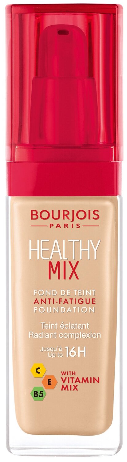 Буржуа Париж / Bourjois Paris - Тональный крем для лица Healthy Mix тон 52 Vanilla 30 мл