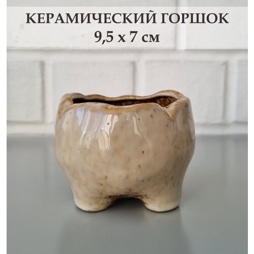 Керамический горшок для суккулентов и кактусов / Керамический горшок для цветов