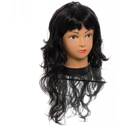 Парик карнавальный Чаровница локоны 60 см Черный 679₽