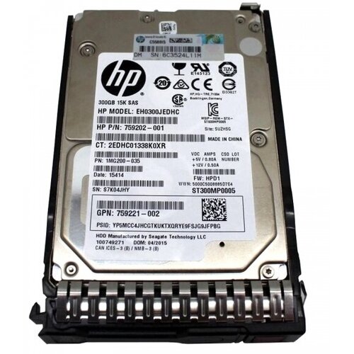 Жесткий диск HP 861780-S21 300Gb SAS 25 HDD 2948000₽