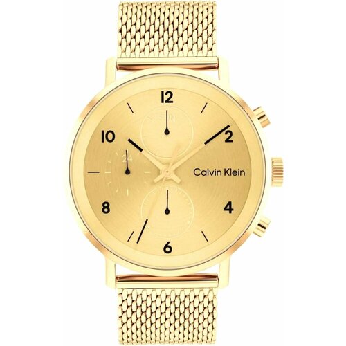 Наручные часы CALVIN KLEIN Швейцарские наручные часы Calvin Klein 25200109, золотой