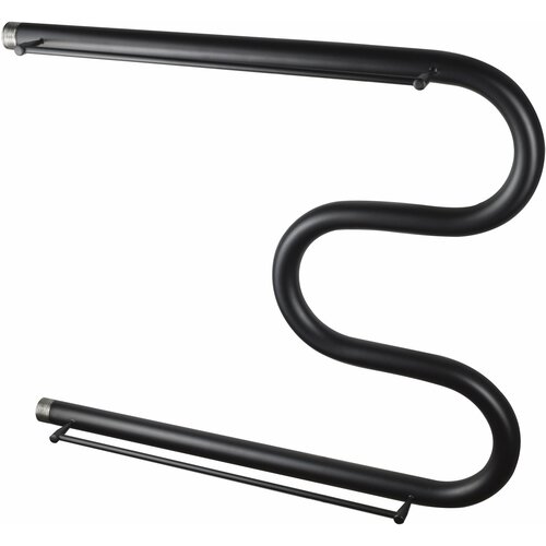 Полотенцесушитель водяной черный RUSANT, М-образный с полкой 500х600 (арт. RSA98301-07)