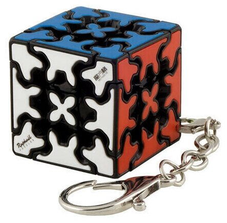 Головоломка шестерёнчатый брелок QiYi (MoFangGe) 3x3x3 Gear keychain mini 3.5 cm (tiled)