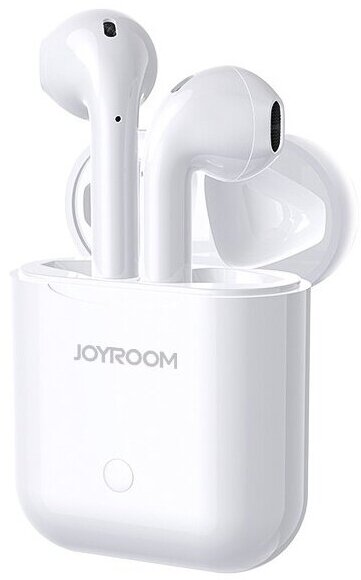 Беспроводные наушники JOYROOM JR-T03 TWS, Bluetooth, 350 мАч, белый