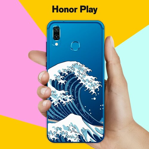 Силиконовый чехол на Honor Play Волна / для Хонор Плэй силиконовый чехол на honor play хонор плэй воздушное небо