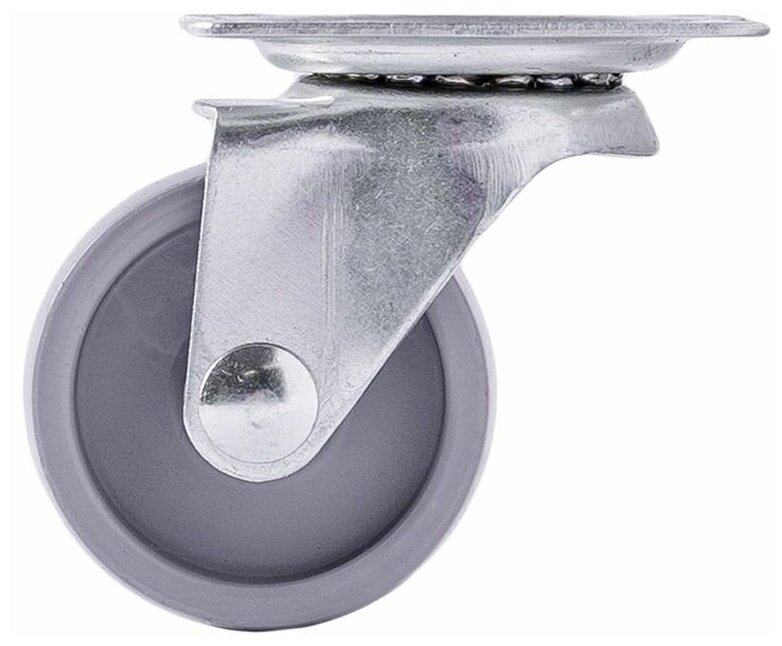 Набор мебельных колес Larvij 4шт, поворотные, для мебели, серый и серебристый цвета — фото 1