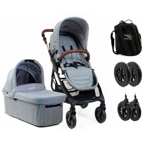Детская коляска 2-в-1 Valco Baby Snap 4 Ultra Trend + Sport pack, цвет Grey Marle