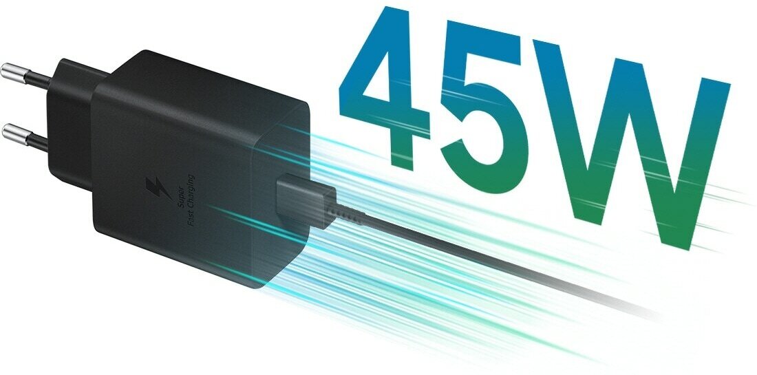 Сетевое зарядное устройство Samsung EP-T4510XBEG Power Delivery 45Вт (USB - Type-C) черный - фото №7