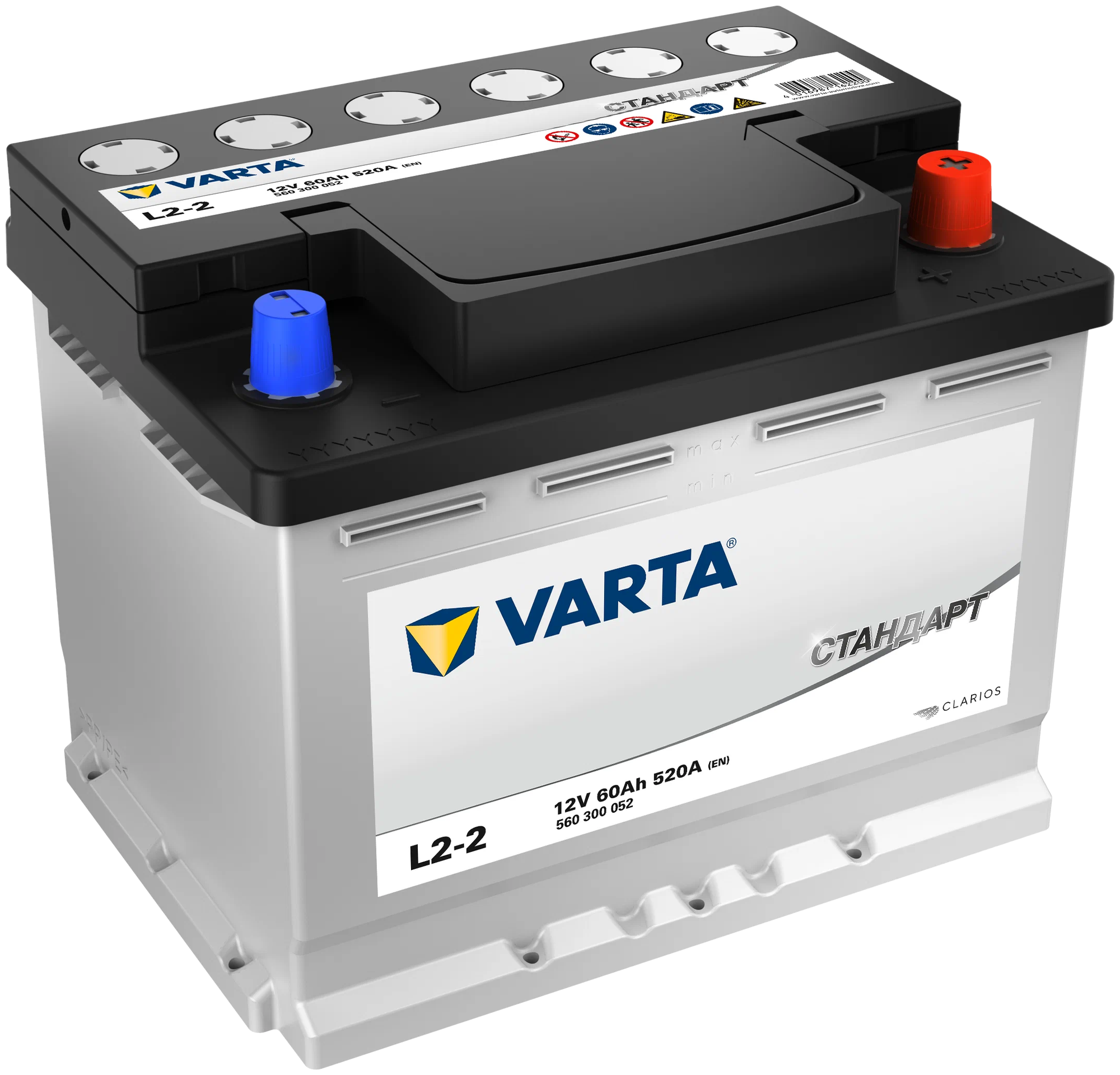 Аккумулятор VARTA стандарт 60 Ач, 520 А, (Обратная полярность) L2-2