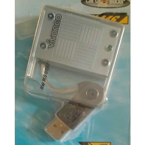 Ультратонкий кардридер 18254 Vivanco RW MS USB2 карт ридер sony memory card reader mrw g1
