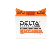 Мото аккумулятор Delta CT 1220.1 AGM 12V (YT19BL-BS)