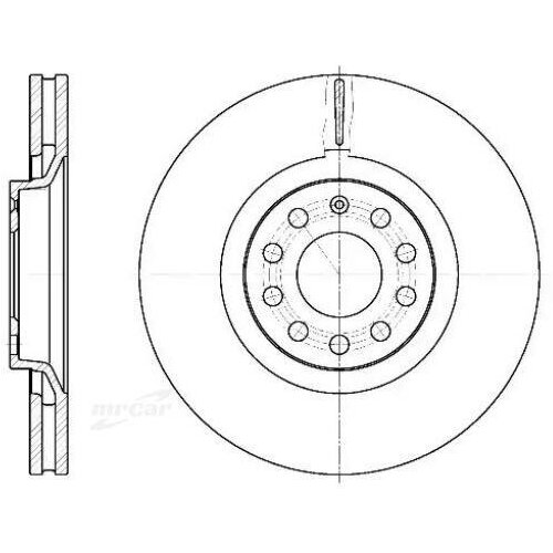 ROAD HOUSE 673010 Диск тормозной Audi A4 A6.