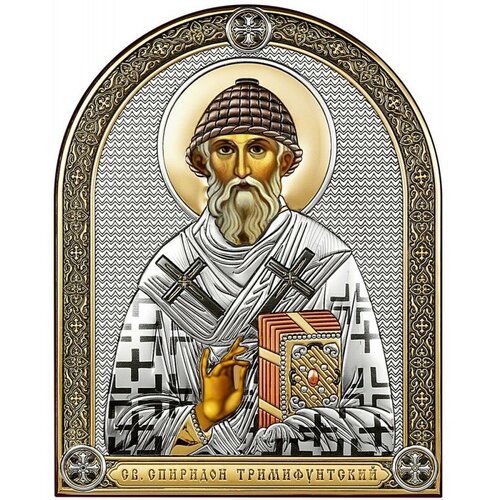 Икона Святой Спиридон 6404/CT, 23.7х29.9 см икона святой спиридон 6404 ct 6 2х8 4 см