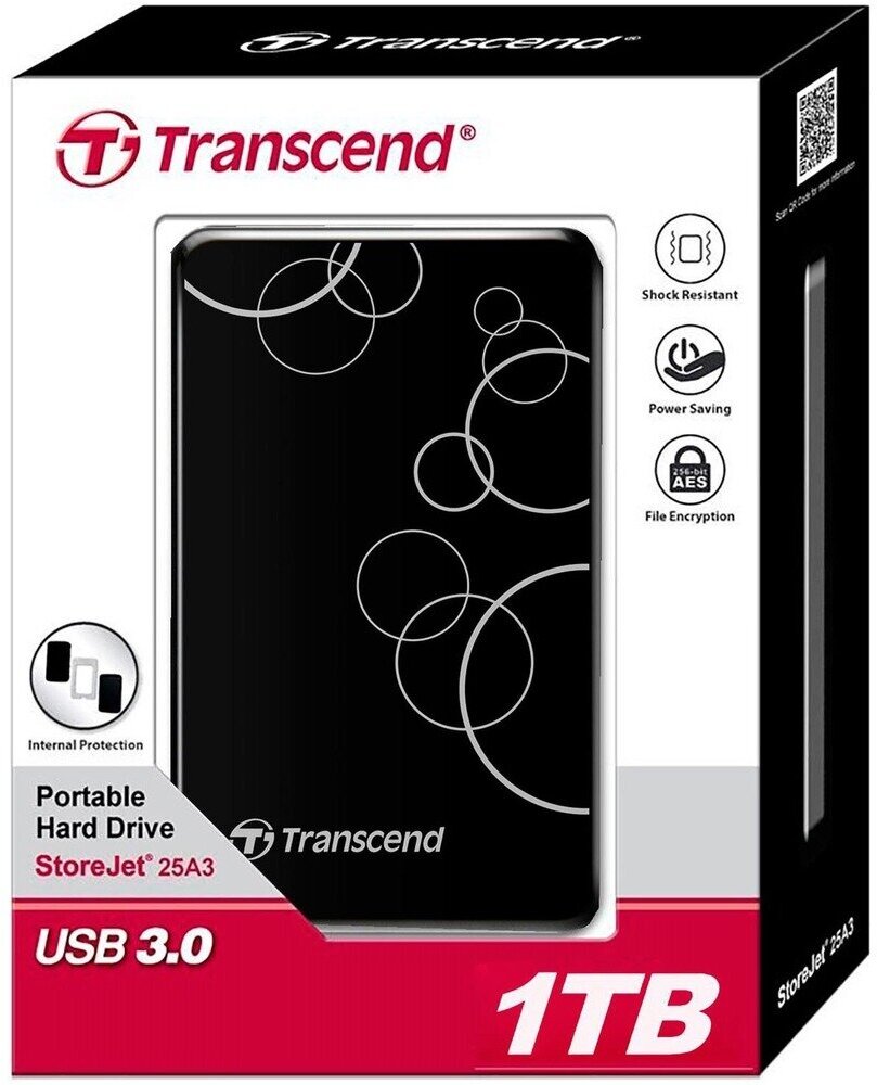 Внешний HDD Transcend StoreJet 25A3