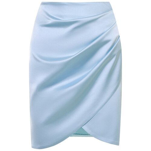 Юбка PEONIUM, мини, размер 40, голубой