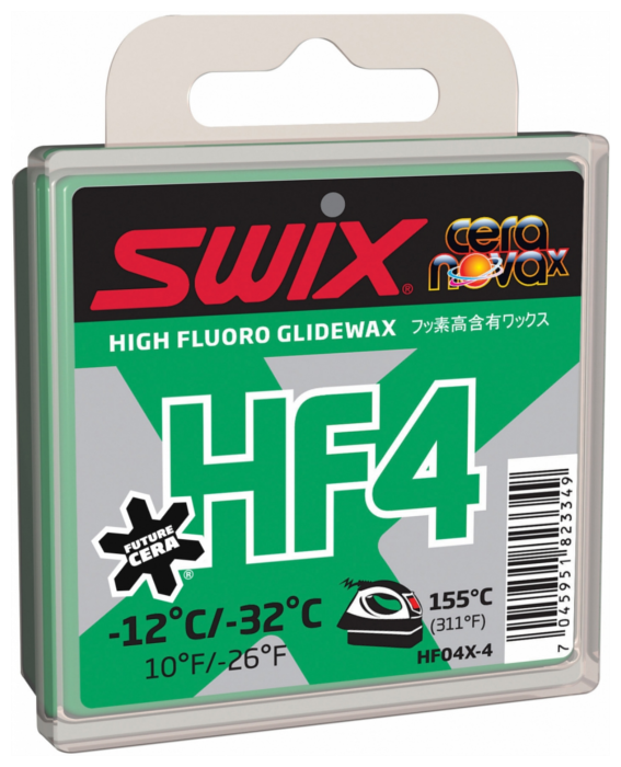 Парафин Swix HF04X-4 Green -12C/-32C 40гр