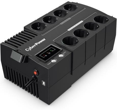 CyberPower ИБП Line-Interactive BS650E 650VA/390W 8 Schuko розеток, USB, Black