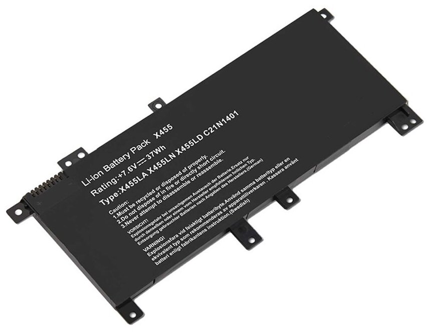 Аккумуляторная батарея для ноутбука Asus (C21N1401) Asus X455 X455LA Series 76V 37Wh