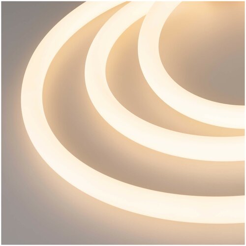 Лента герметичная MOONLIGHT-TOP-A336-D25mm 24V Warm2700 360deg (14.4 W/m, IP65, 2835, 5m, wire x1) (Arlight, Прямой вывод кабеля)