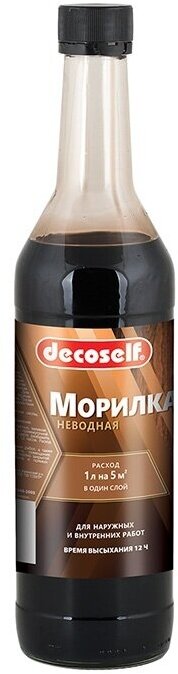 Декоселф морилка неводная (0,5л) красное дерево / DECOSELF морилка неводная (0,5л) красное дерево