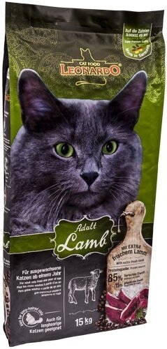 Сухой корм для кошек Leonardo Adult with Lamb 7,5 кг - фото №3