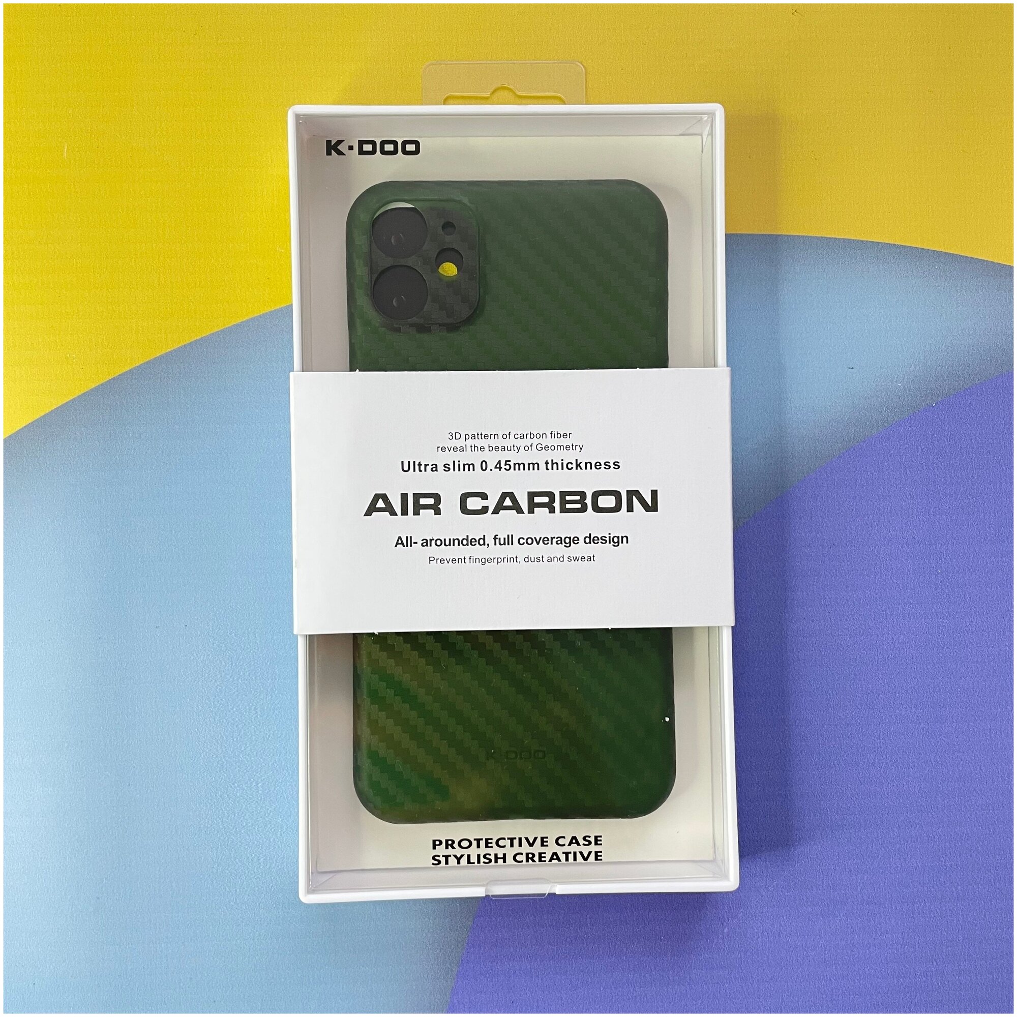 Чехол для Apple IPhone 11 Зеленый / Air Carbon на iPhone 11 Зеленый