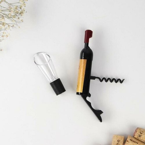 Штопор-бутылка и аэратор на подложке Набор винной императрицы 123 х 199 см 503₽