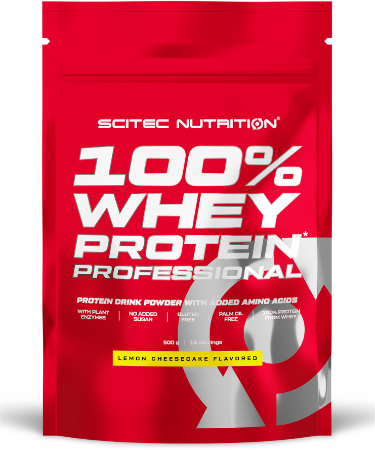 Scitec Nutrition 100% Whey Protein Professional 500 гр, лимонный чизкейк