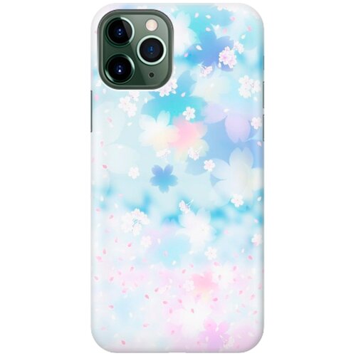 фото Re:pa накладка transparent для apple iphone 11 pro max с принтом "цветение сакуры"
