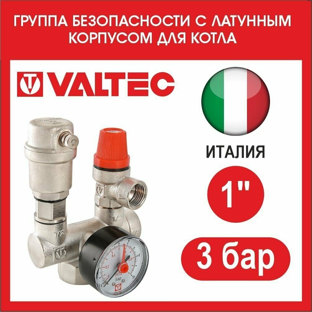 Группа безопасности VALTEC VT.460 для котла 3 бар