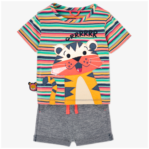 фото Комплекты одежды для малышей boboli, размер 18m, цвет мультиколор, полоска