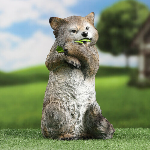 Садовая фигура Енот сидит 26х18см 2102₽