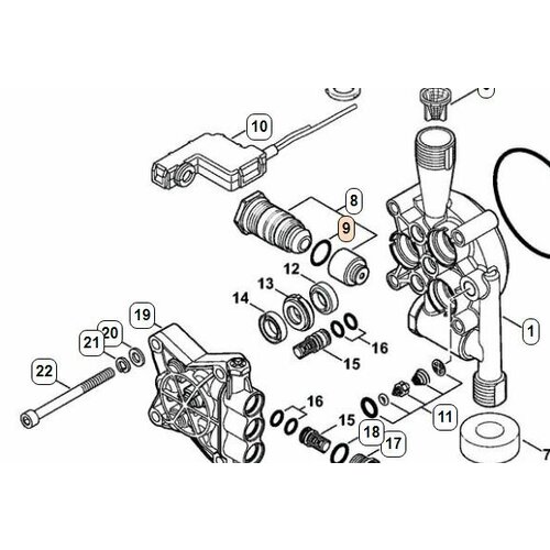 Кольцо уплотнительное мойки Stihl RE 107/162 96459487526